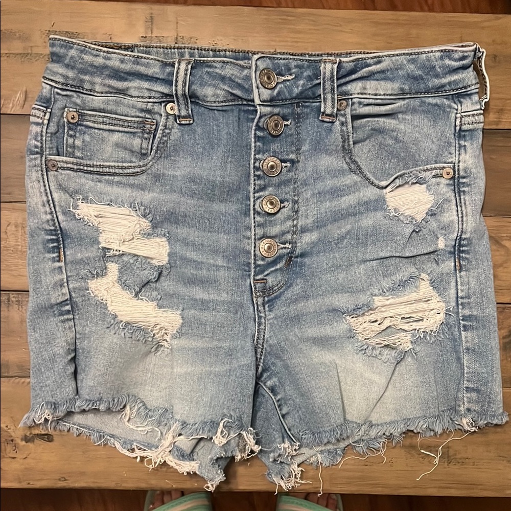 American Eagle Outfitters Light Blue Denim Shorts